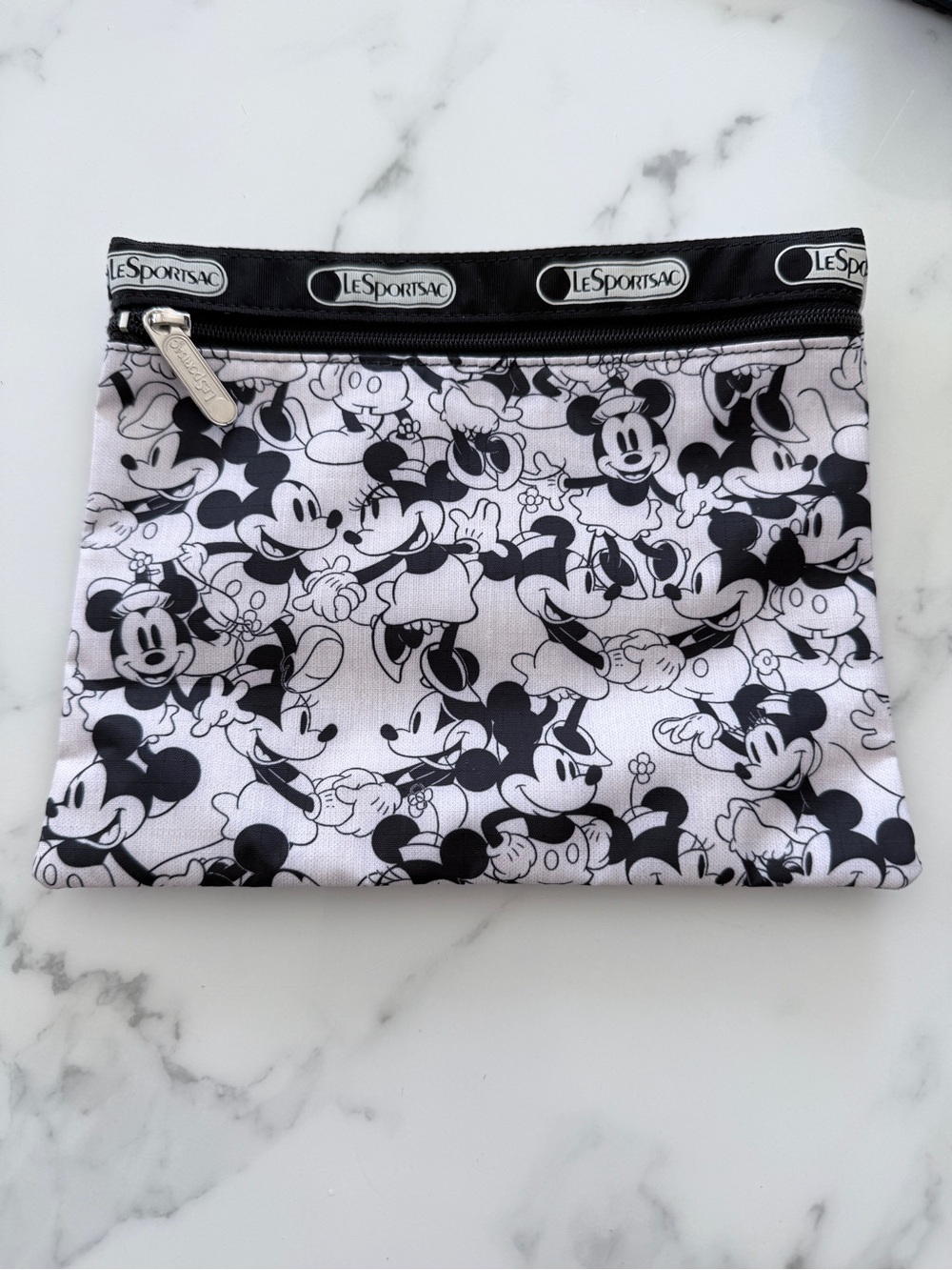 Lesportsac Black & White Mickey Mouse Kids Pouch
